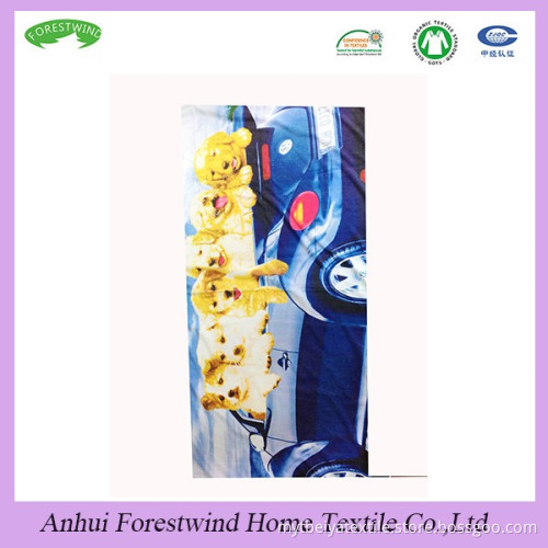 2015 80 polyester 20 polyamide printed microfiber beach towel wholesale